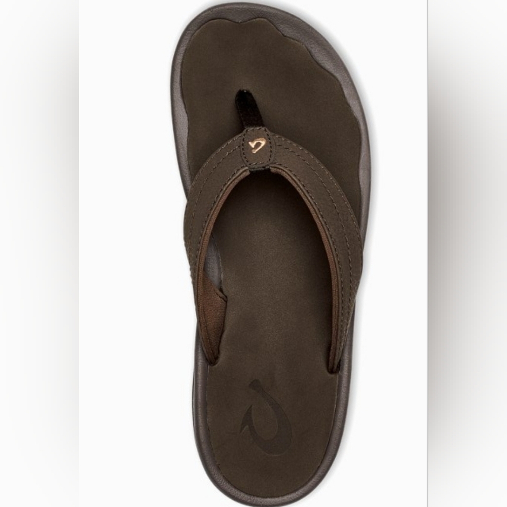 OluKai Brown Men's Flip-Flops